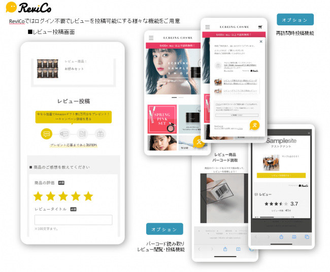 ecbeing、レビュー最適化ツール　ReviCo(レビコ)