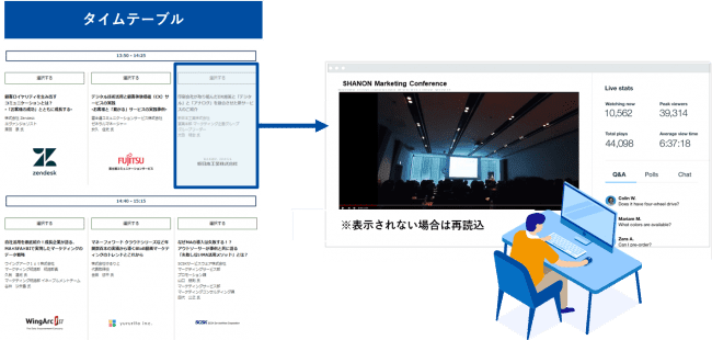 SHANON MARKETING PLATFORM オンラインカンファレンスサービス