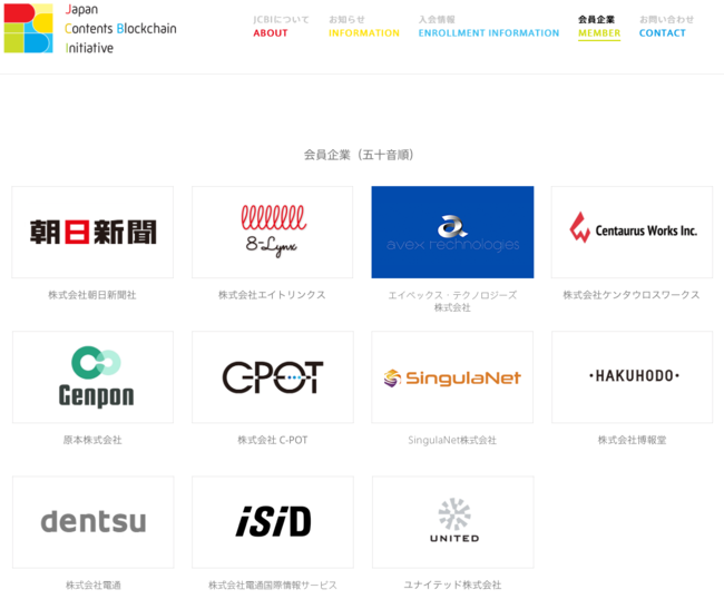 Japan Contents Blockchain Initiative