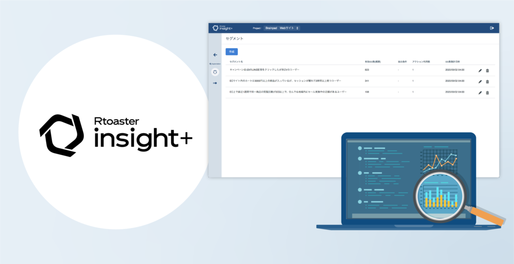ブレインパッド、Rtoaster insight+（アールトースター インサイト・プラス）