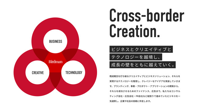 株式会社Birdman、ビジネス×クリエイティブ×テクノロジーで広告業界における第三極を目指す。