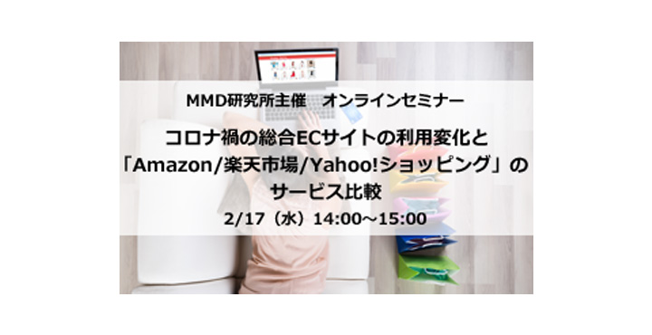 MMD研究所主催『コロナ禍の総合ECサイトの利用変化と「Amazon/楽天市場/Yahoo!ショッピング」のサービス比較』