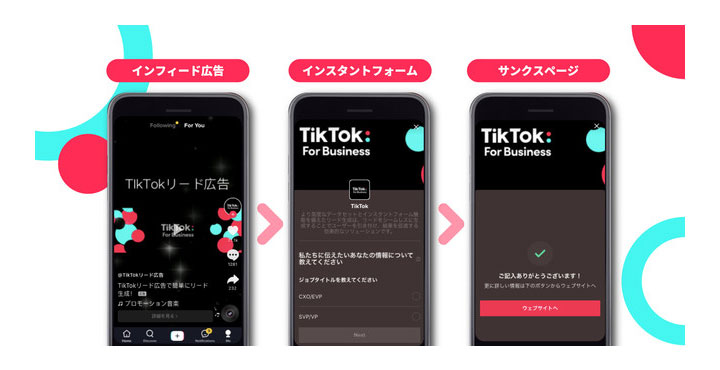 TikTokリード広告