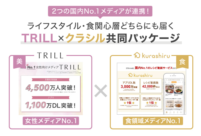 dely、クラシル×TRILL共同パッケージ