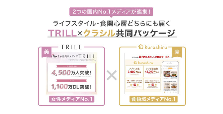 dely、クラシル×TRILL共同パッケージ