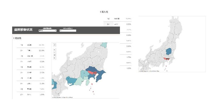 位置情報のAI解析データから「都道府県間移動率」、「業種別訪問率」、「個別企業銘柄別訪問率」、「オフィス出社率」を指数化し商品化