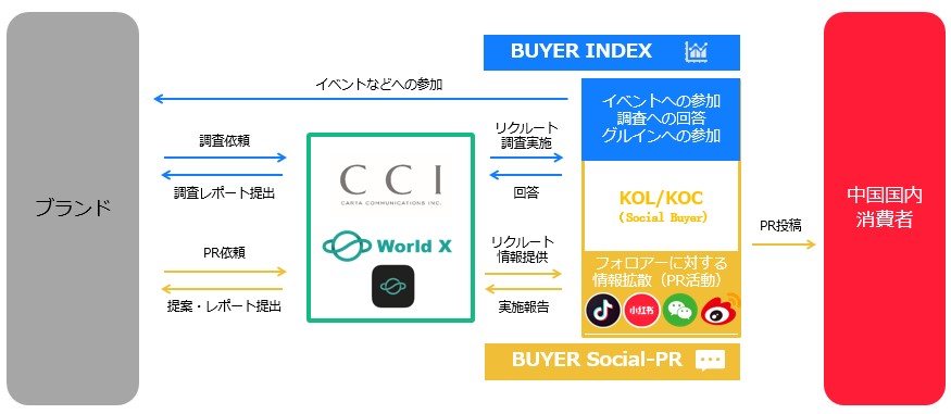 CCI、国内最大級の在日中国人KOL、KOCのネットワーキングサービス 「BUYER X」の取り扱いを開始