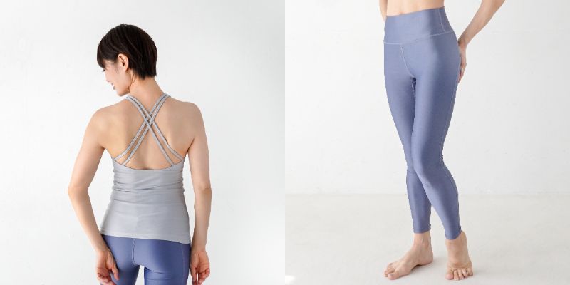 (左) B-life Prime Tank　(右) B-life Seamless Leggings