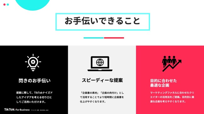 TikkTok、広告代理店向けクリエイター活用アイデアブック