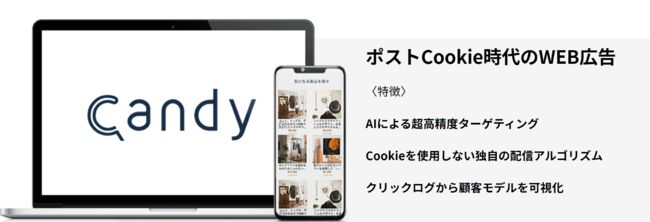 スリーアイズ、Cookieレス ディスプレイ広告 「Candyアドネット」