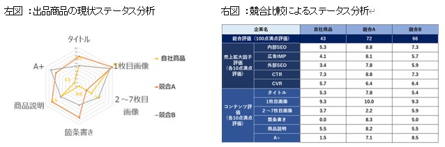 Amazon分析のアウトプットイメージ