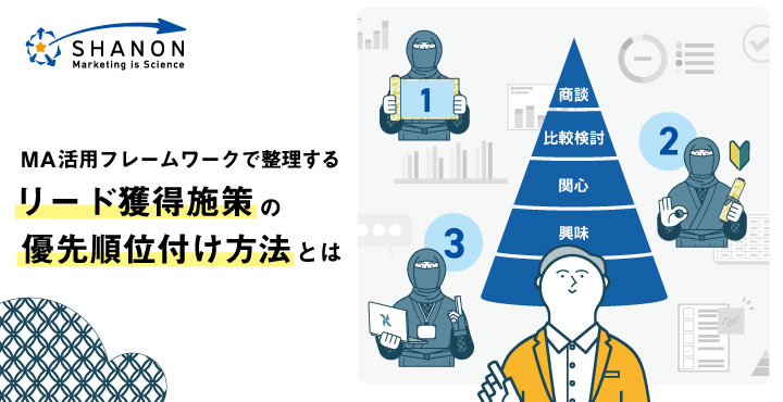 シャノン、MA活用フレームワークで整理する「リード獲得施策の優先順位付け方法」とは