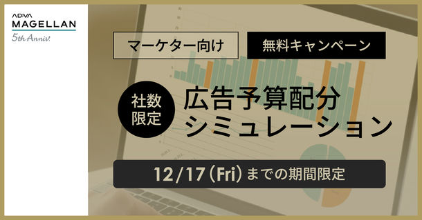 サイカ、アドバ マゼラン、5周年特別企画　広告予算配分シミュレーション