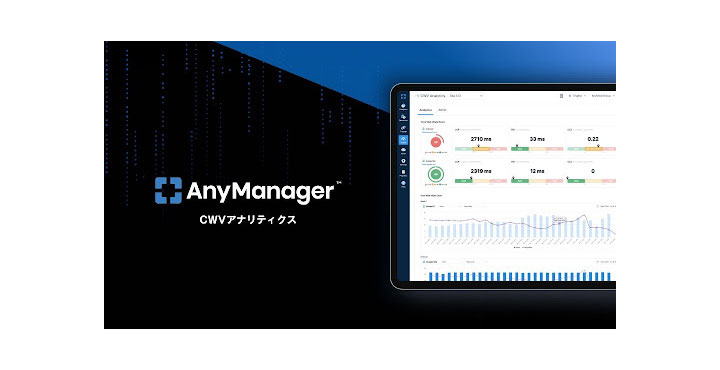 Web Publisher支援のフォーエムが提供するAnyManagerに、新機能のCWVアナリティクスをローンチ