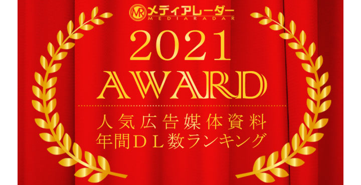 No.1の媒体資料ポータルサイト「メディアレーダー」が、2021年にダウンロードされた資料のランキングを発表