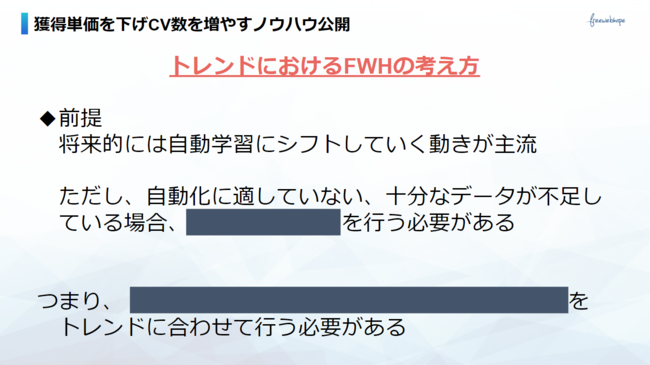 【ウェビナー情報】2022/4/19 (火) free web hope、無料セミナー「CPAを60％下げ、CV数3倍にする方法」開催