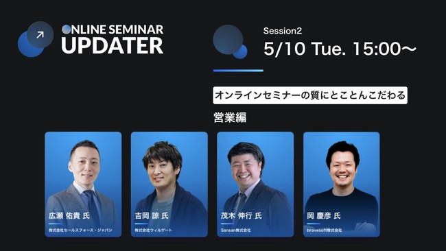 【ウェビナー情報】2022/5/10(火) bravesoft×Sansan、ONLINE SEMINAR UPDATER 2022 Spring 開催